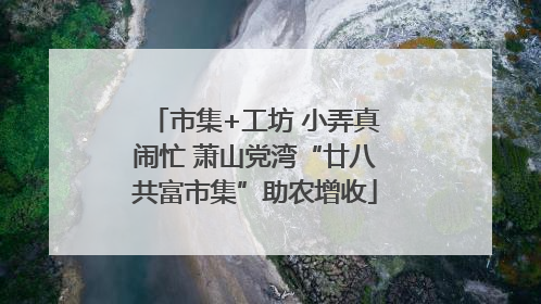 市集+工坊 小弄真闹忙 萧山党湾“廿八共富市集”助农增收