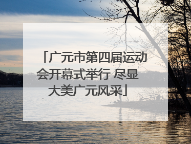广元市第四届运动会开幕式举行 尽显大美广元风采