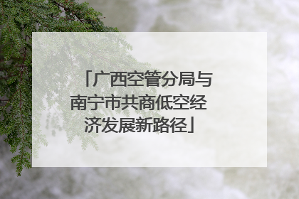 广西空管分局与南宁市共商低空经济发展新路径