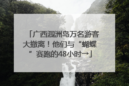 广西涠洲岛万名游客大撤离！他们与“蝴蝶”赛跑的48小时→