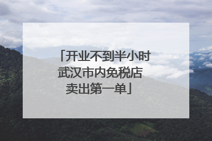 开业不到半小时 武汉市内免税店卖出第一单