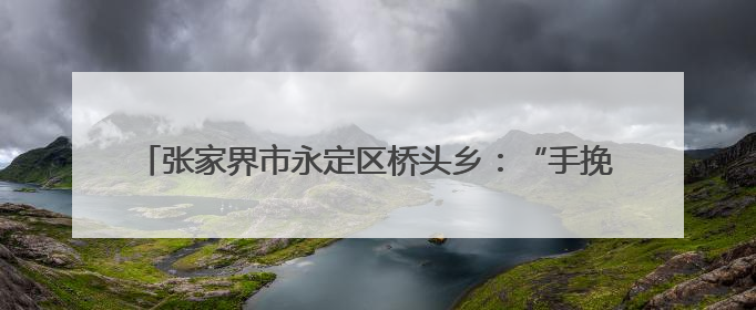 张家界市永定区桥头乡：“手挽春苗，心耕田野”春耕体验活动