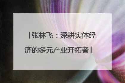 张林飞：深耕实体经济的多元产业开拓者