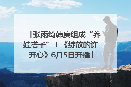 张雨绮韩庚组成“养娃搭子”！《绽放的许开心》6月5日开播