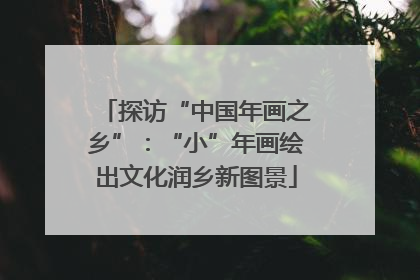 探访“中国年画之乡”：“小”年画绘出文化润乡新图景