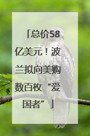 总价58亿美元！波兰拟向美购数百枚“爱国者”