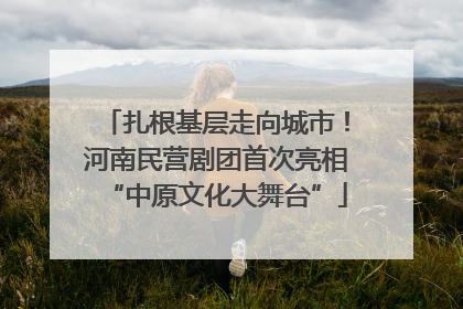 扎根基层走向城市！河南民营剧团首次亮相“中原文化大舞台”