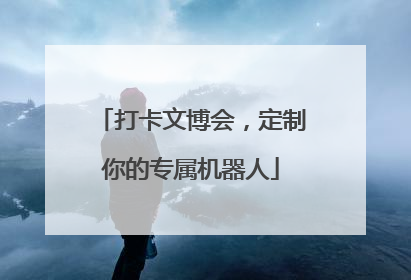 打卡文博会，定制你的专属机器人