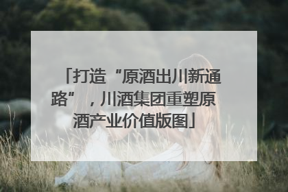 打造“原酒出川新通路”，川酒集团重塑原酒产业价值版图