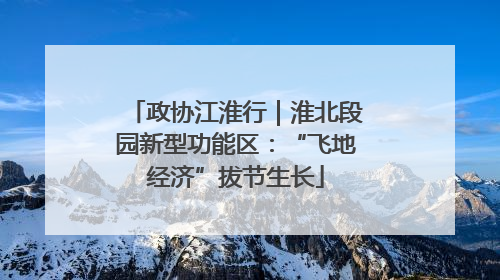 政协江淮行｜淮北段园新型功能区：“飞地经济”拔节生长