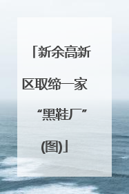 新余高新区取缔一家“黑鞋厂”(图)