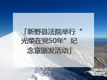 新野县法院举行“光荣在党50年”纪念章颁发活动