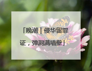 晚潮｜侵华留罪证，弹洞满墙壁