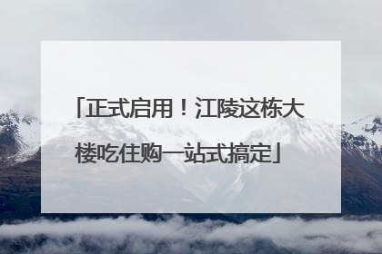 正式启用！江陵这栋大楼吃住购一站式搞定