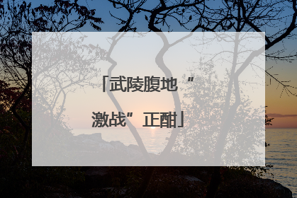 武陵腹地“激战”正酣