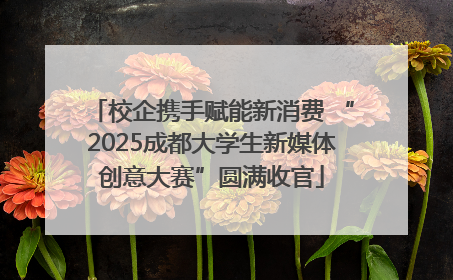校企携手赋能新消费 “2025成都大学生新媒体创意大赛”圆满收官