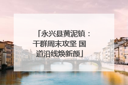 永兴县黄泥镇：干群周末攻坚 国道沿线焕新颜