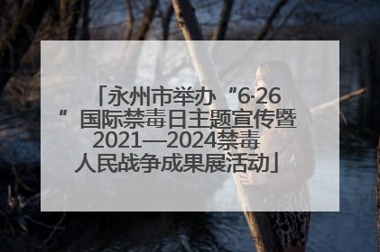 永州市举办“6·26”国际禁毒日主题宣传暨2021—2024禁毒人民战争成果展活动