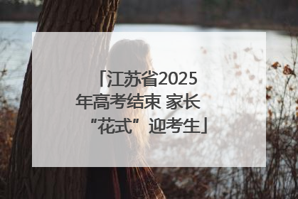 江苏省2025年高考结束 家长“花式”迎考生
