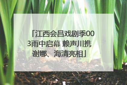 江西会昌戏剧季003雨中启幕 赖声川携谢娜、海清亮相