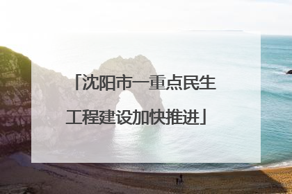 沈阳市一重点民生工程建设加快推进