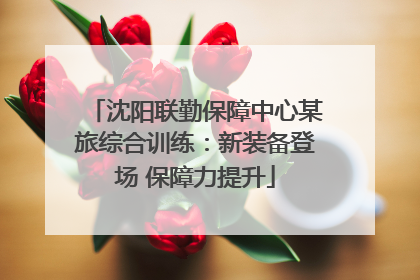 沈阳联勤保障中心某旅综合训练：新装备登场 保障力提升