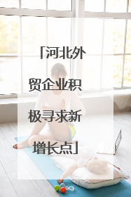 河北外贸企业积极寻求新增长点