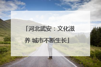 河北武安：文化滋养 城市不断生长