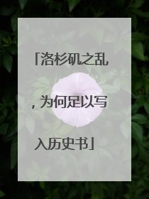 洛杉矶之乱，为何足以写入历史书