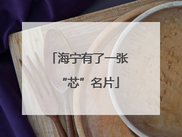 海宁有了一张“芯”名片