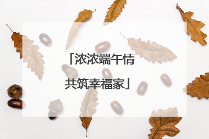 浓浓端午情 共筑幸福家