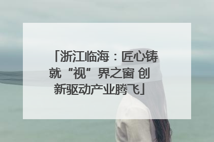 浙江临海：匠心铸就“视”界之窗 创新驱动产业腾飞