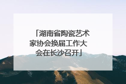湖南省陶瓷艺术家协会换届工作大会在长沙召开