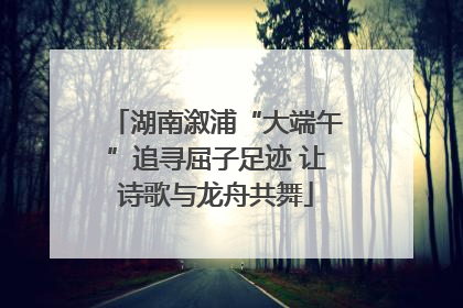 湖南溆浦“大端午”追寻屈子足迹 让诗歌与龙舟共舞