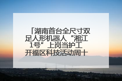湖南首台全尺寸双足人形机器人“湘江1号”上岗当护工 开福区科技活动周十大科创项目签约