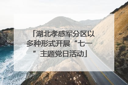 湖北孝感军分区以多种形式开展“七一”主题党日活动
