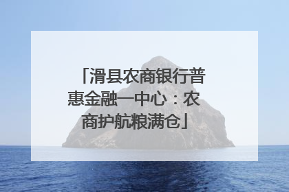 滑县农商银行普惠金融一中心：农商护航粮满仓