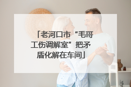 老河口市“毛哥工伤调解室”把矛盾化解在车间