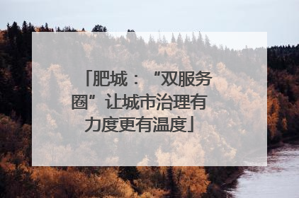 肥城：“双服务圈”让城市治理有力度更有温度