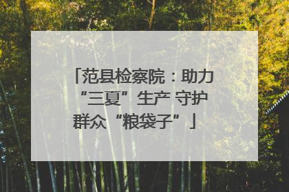 范县检察院：助力“三夏”生产 守护群众“粮袋子”
