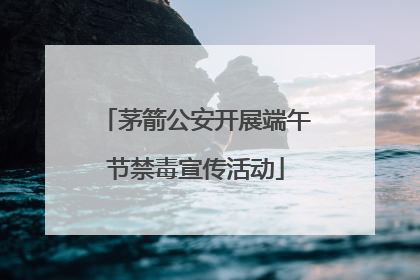 茅箭公安开展端午节禁毒宣传活动