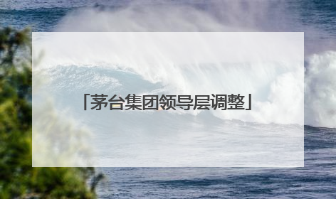 茅台集团领导层调整