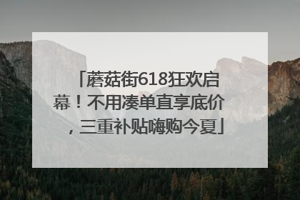 蘑菇街618狂欢启幕！不用凑单直享底价，三重补贴嗨购今夏