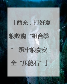 西充：打好夏粮收购“组合拳” 筑牢粮食安全“压舱石”
