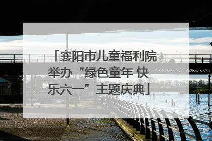 襄阳市儿童福利院举办“绿色童年 快乐六一”主题庆典