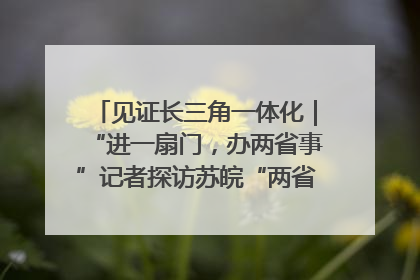 见证长三角一体化｜“进一扇门，办两省事”记者探访苏皖“两省一街”警务室