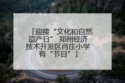 迎接“文化和自然遗产日” 郑州经济技术开发区肖庄小学有“节目”