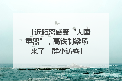 近距离感受“大国重器”，高铁制梁场来了一群小访客