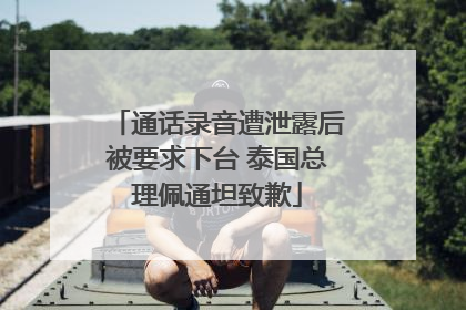 通话录音遭泄露后被要求下台 泰国总理佩通坦致歉