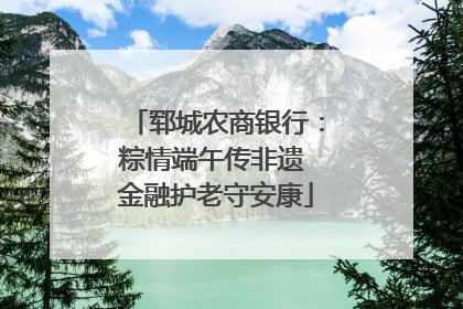 郓城农商银行：粽情端午传非遗 金融护老守安康